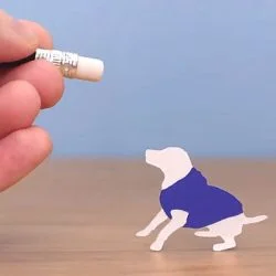 cutout dog motion